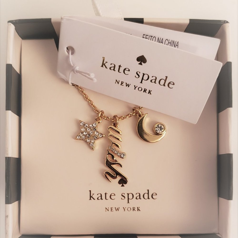NWT Kate Spade Midnight Wish Pendant Necklace - Picture 4 of 4